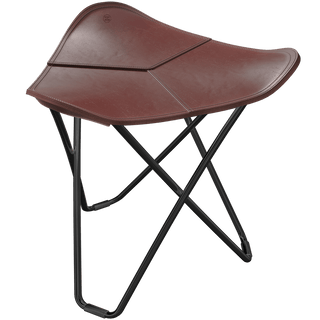 CUERO FLYING GOOSE STOOL BLACK FRAME - DYKE & DEAN