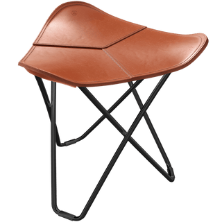 CUERO FLYING GOOSE STOOL BLACK FRAME - DYKE & DEAN