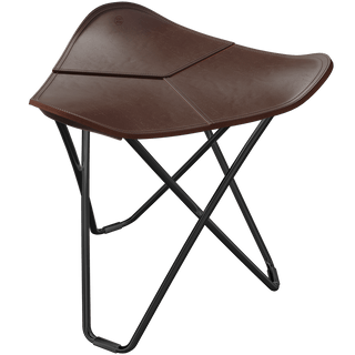 CUERO FLYING GOOSE STOOL BLACK FRAME - DYKE & DEAN