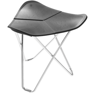 CUERO FLYING GOOSE STOOL CHROME FRAME - DYKE & DEAN