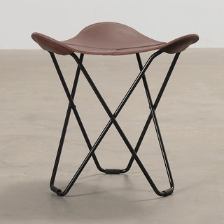 CUERO FLYING GOOSE STOOL CHROME FRAME - DYKE & DEAN