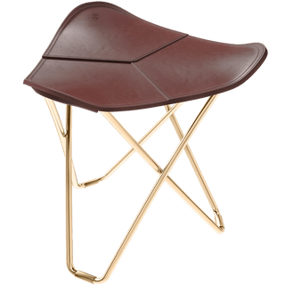 CUERO FLYING GOOSE STOOL GOLD FRAME - DYKE & DEAN