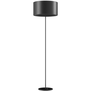 CUERO LEATHER FLOOR LAMP BLACK - DYKE & DEAN