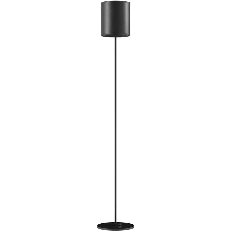 CUERO LEATHER FLOOR LAMP BLACK - DYKE & DEAN