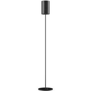 CUERO LEATHER FLOOR LAMP BLACK - DYKE & DEAN