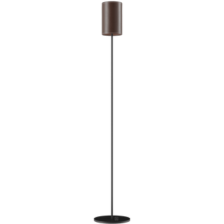 CUERO LEATHER FLOOR LAMP CHOCOLATE - DYKE & DEAN