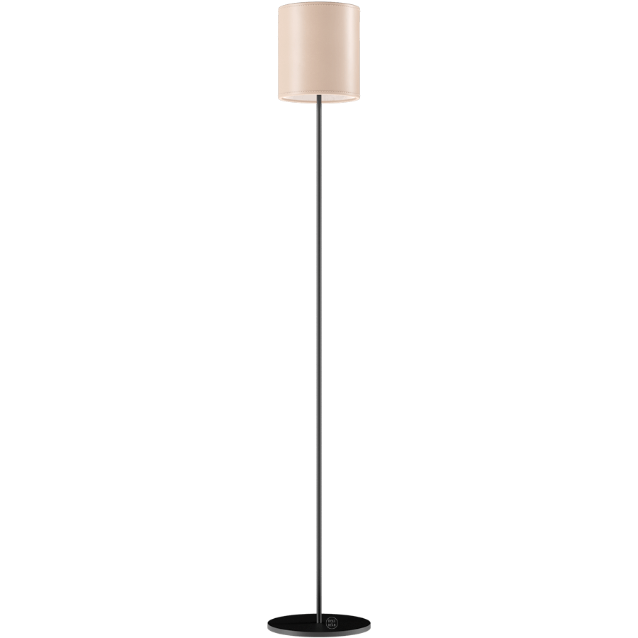 CUERO LEATHER FLOOR LAMP CRUDE - DYKE & DEAN