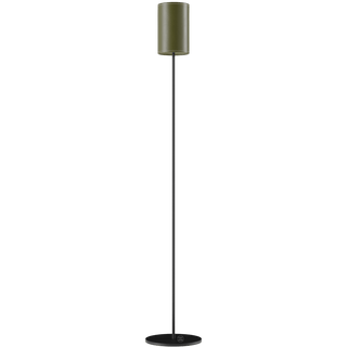 CUERO LEATHER FLOOR LAMP GREEN - DYKE & DEAN