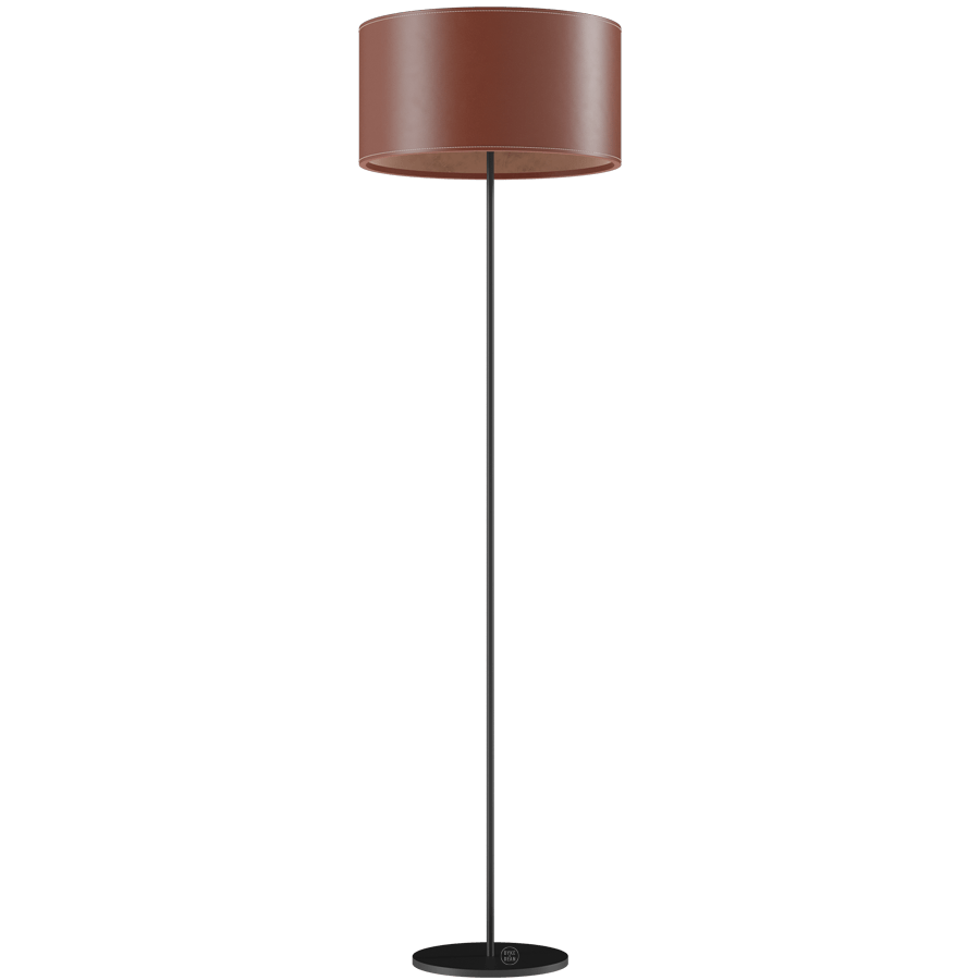 CUERO LEATHER FLOOR LAMP MONTANA - DYKE & DEAN