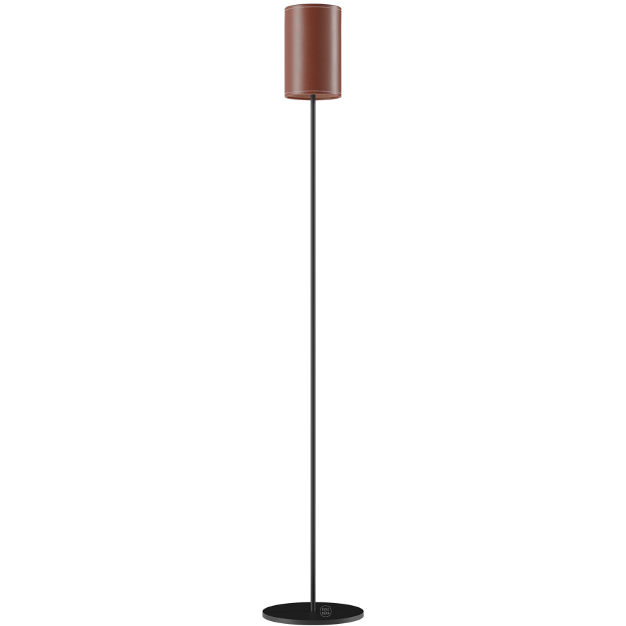 CUERO LEATHER FLOOR LAMP MONTANA - DYKE & DEAN