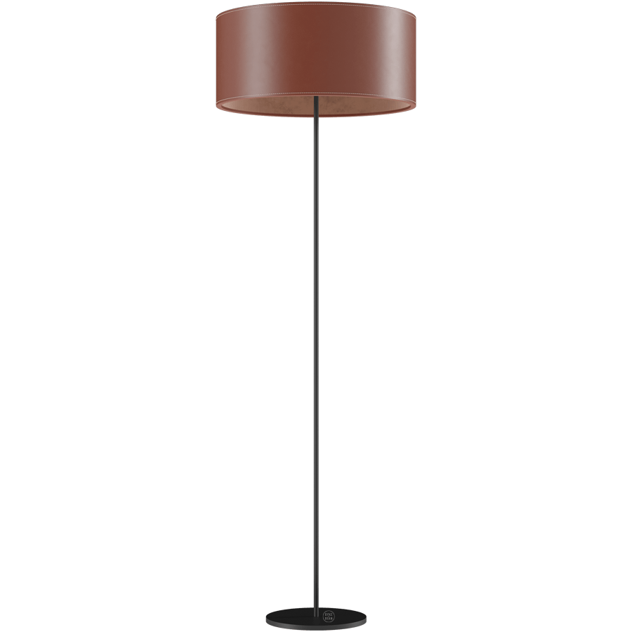 CUERO LEATHER FLOOR LAMP MONTANA - DYKE & DEAN