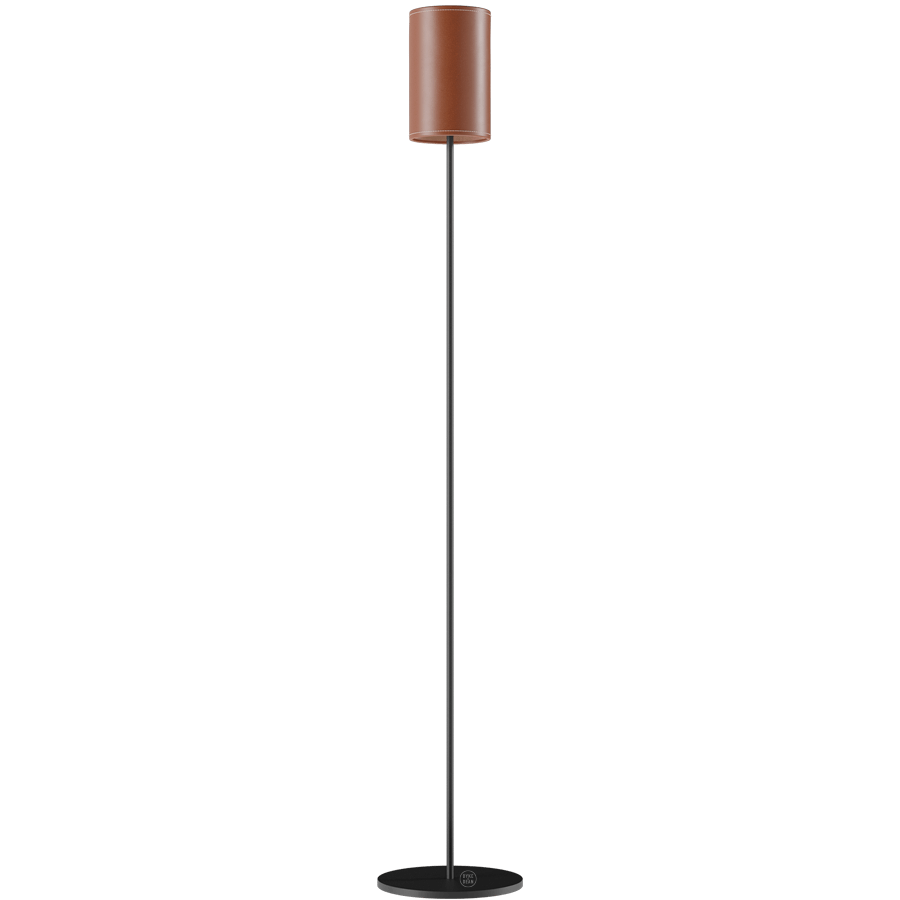 CUERO LEATHER FLOOR LAMP POLO - DYKE & DEAN