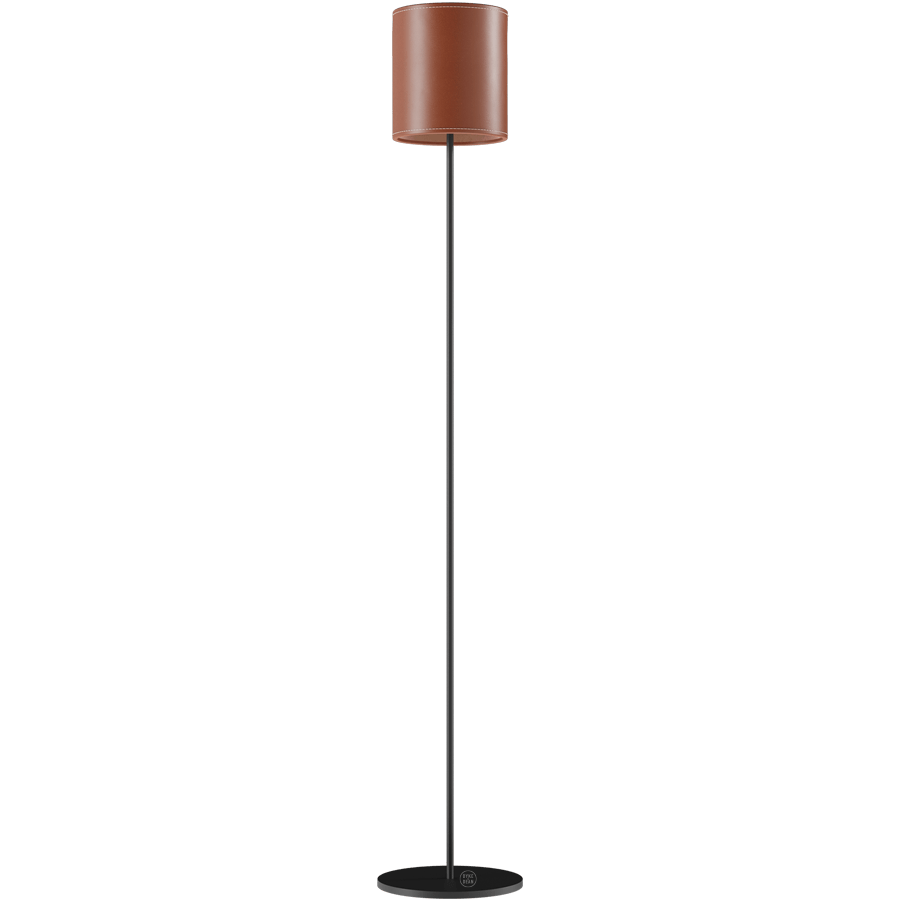 CUERO LEATHER FLOOR LAMP POLO - DYKE & DEAN