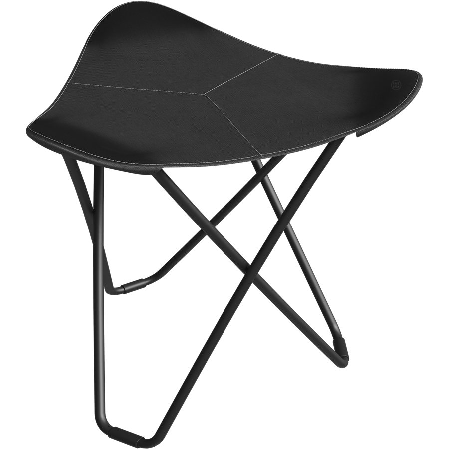 CUERO SUNSHINE FLYING GOOSE OUTDOOR STOOL BLACK FRAME - DYKE & DEAN