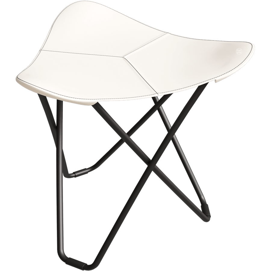 CUERO SUNSHINE FLYING GOOSE OUTDOOR STOOL BLACK FRAME - DYKE & DEAN