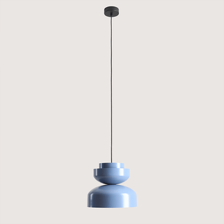 DOME PENDANT DISC LIGHT DUSTY BLUE - DYKE & DEAN