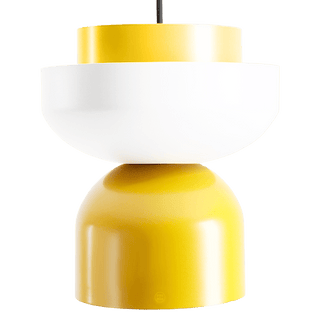 DOME PENDANT DISC LIGHT YELLOW CREAM - DYKE & DEAN