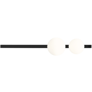 DOUBLE BAR OPAL GLOBE WALL LIGHT - DYKE & DEAN