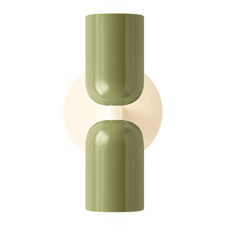 DOUBLE SCONCE CREAM GREEN - DYKE & DEAN