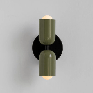 DOUBLE SCONCE CREAM GREEN - DYKE & DEAN