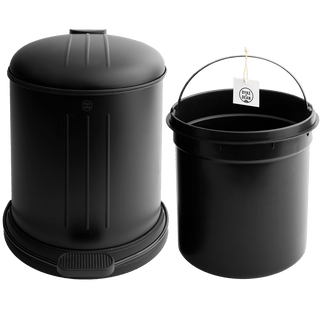 DYKE & DEAN BLACK 5L DUSTBIN - DYKE & DEAN