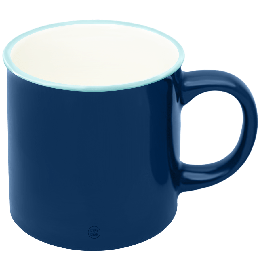 DYKE & DEAN CERAMIC COFFEE MUG BLUE - DYKE & DEAN