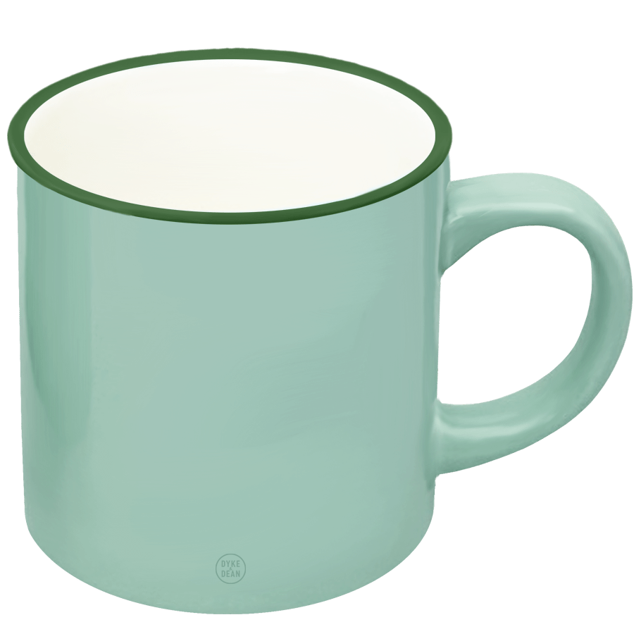 DYKE & DEAN CERAMIC COFFEE TEA MUG MINT GREEN - DYKE & DEAN