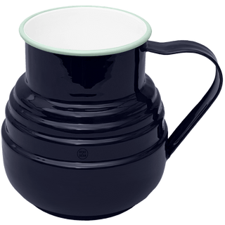 DYKE & DEAN ENAMEL STEPPED JUG DARK BLUE - DYKE & DEAN