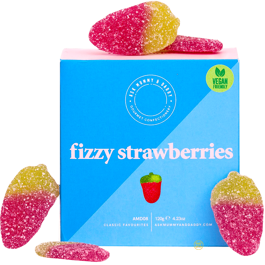 FIZZY STRAWBERRIES GIFTBOX - DYKE & DEAN