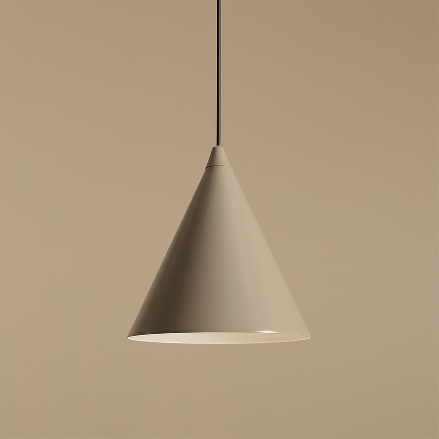 FORM CONE PENDANT SHADE LIGHT BEIGE - DYKE & DEAN