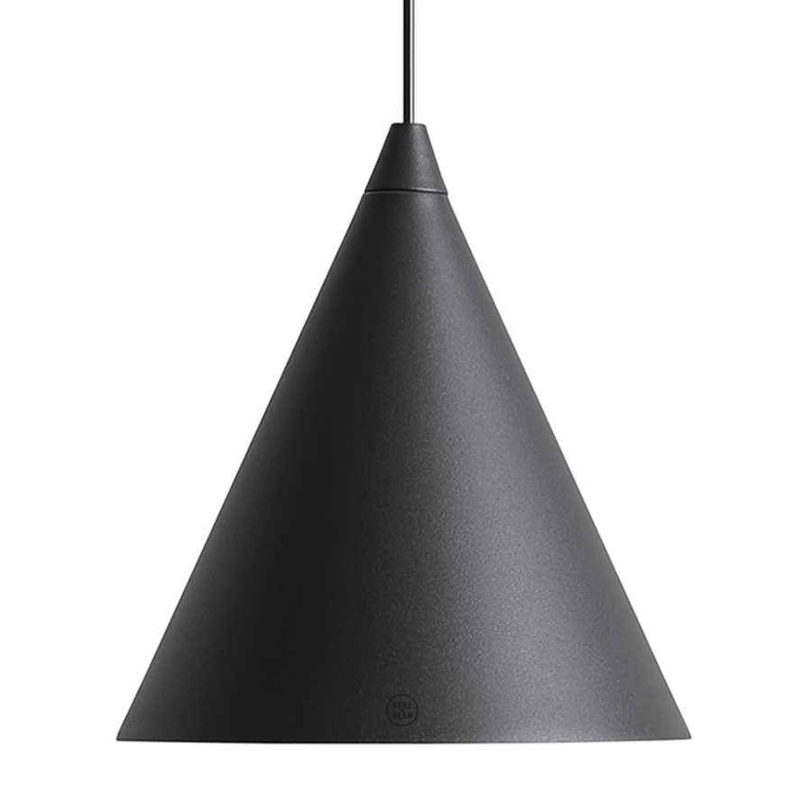 FORM CONE PENDANT SHADE LIGHT BLACK - DYKE & DEAN