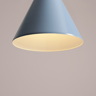 FORM CONE PENDANT SHADE LIGHT DUSTY BLUE - DYKE & DEAN