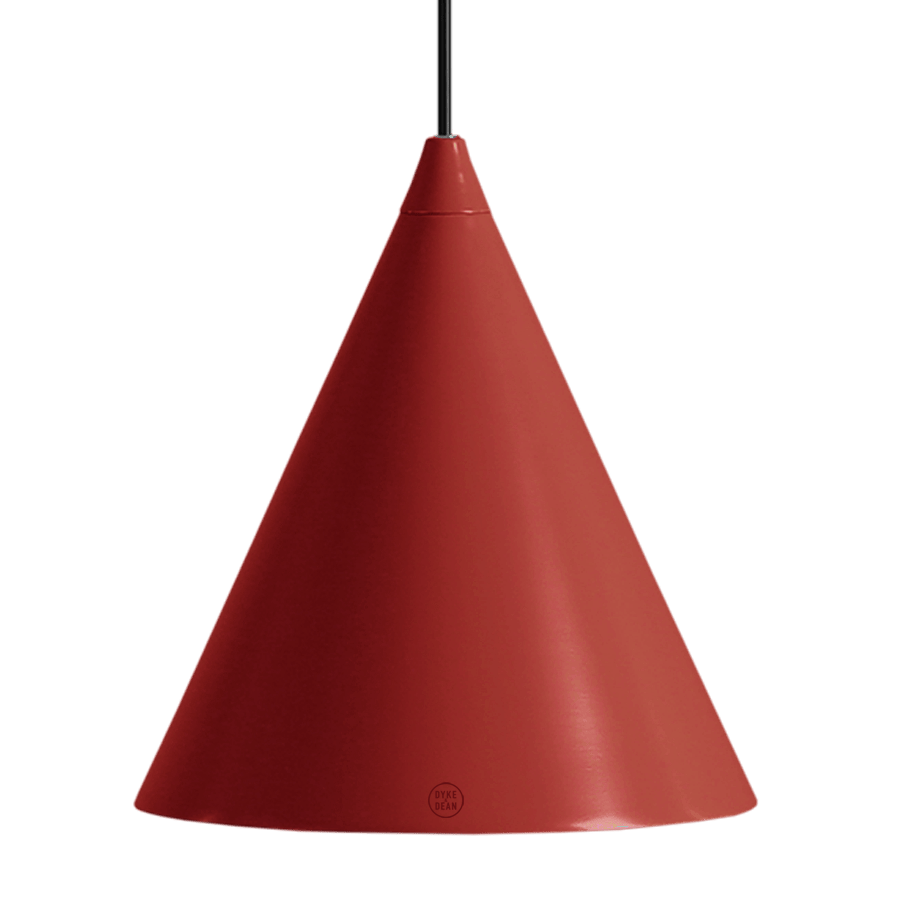 FORM CONE PENDANT SHADE LIGHT RED WINE - DYKE & DEAN