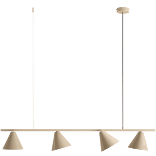 FORM CONE SHADE PENDANT BAR STRIP LIGHT BEIGE - DYKE & DEAN