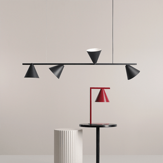 FORM CONE SHADE PENDANT BAR STRIP LIGHT BLACK - DYKE & DEAN