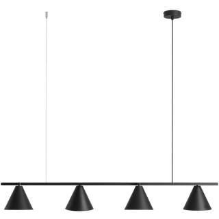 FORM CONE SHADE PENDANT BAR STRIP LIGHT BLACK - DYKE & DEAN