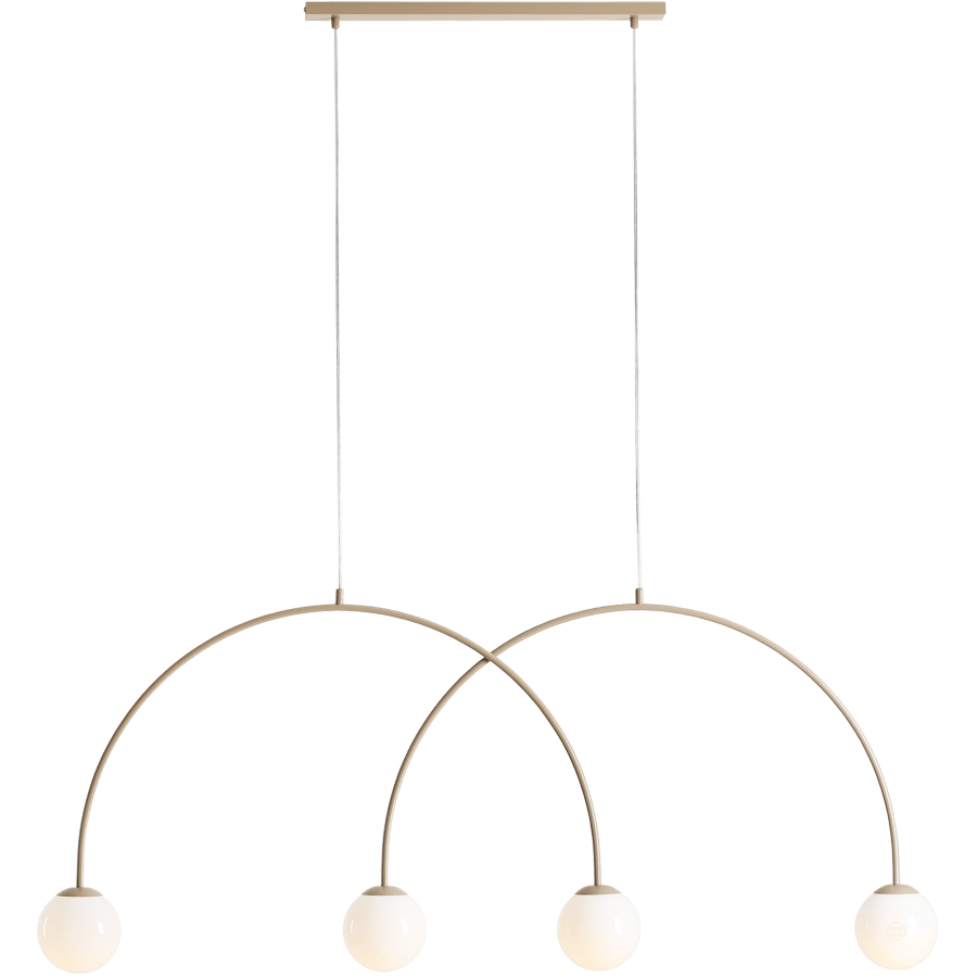 GLOBE HANGING CEILING LIGHT 4 BEIGE - DYKE & DEAN