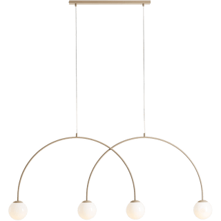 GLOBE HANGING CEILING LIGHT 4 BEIGE - DYKE & DEAN