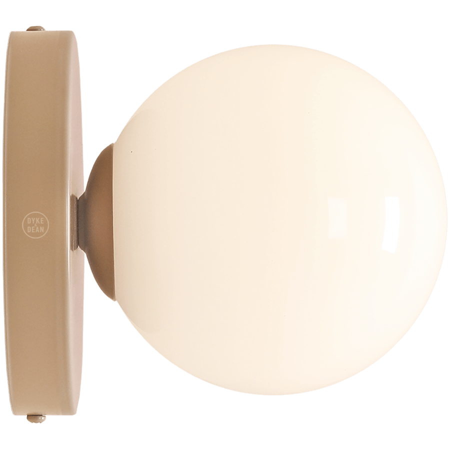 GLOBE OPAL WALL CEILING LIGHT BEIGE - DYKE & DEAN