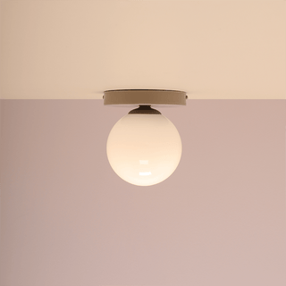 GLOBE OPAL WALL CEILING LIGHT BEIGE - DYKE & DEAN