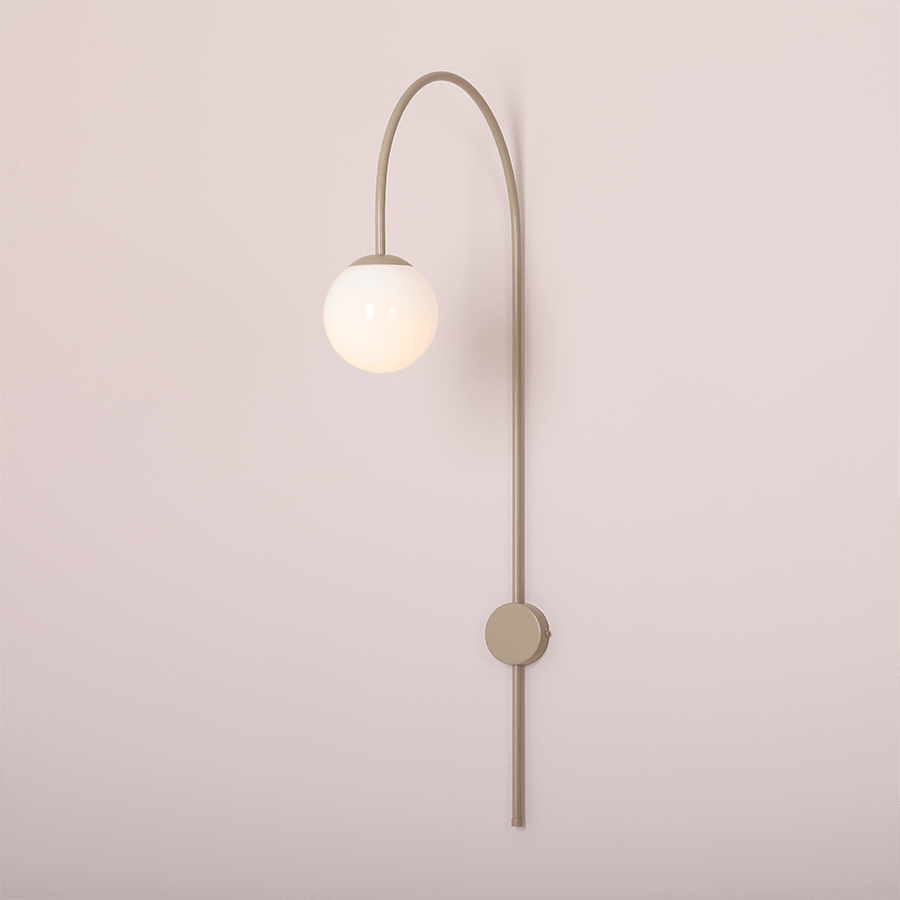 GLOBE WALL HANGING LIGHT BAR BEIGE - DYKE & DEAN