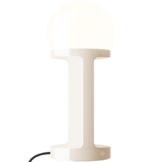 HABEA CERAMIC TABLE LIGHT OPAL GLASS CREAM - DYKE & DEAN