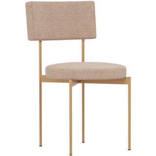 HKLIVING DINING CHAIR BLACK & MORDEN BEIGE - DYKE & DEAN