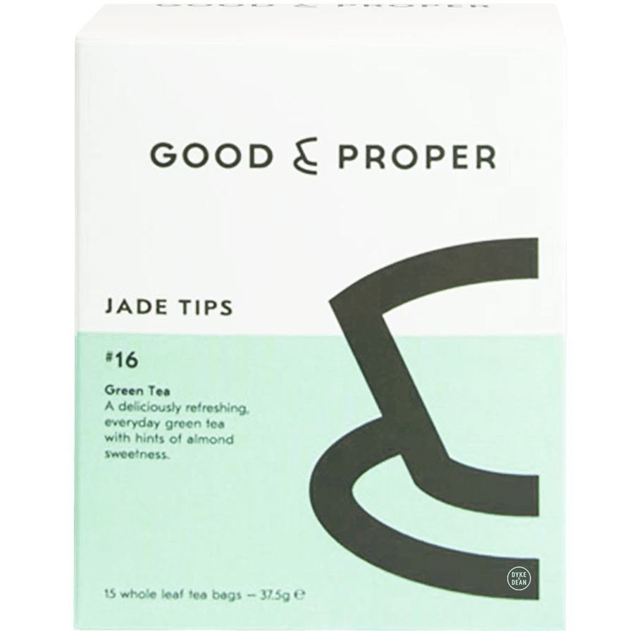 JADE TIPS GREEN TEABAGS - DYKE & DEAN