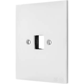 KATY PATY PORCELAIN PLATE PC/ USB WALL SOCKET WHITE - DYKE & DEAN