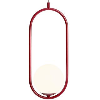 LOOP GLASS GLOBE PENDANT RIVA OPAL RED WINE - DYKE & DEAN