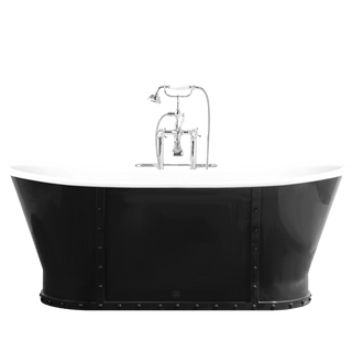 LUXURY RIVETED ENAMEL CAST IRON BATHTUB COLOUR - DYKE & DEAN