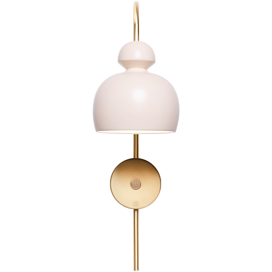 MOBO CERAMIC SWAN WALL LIGHT BRASS - DYKE & DEAN