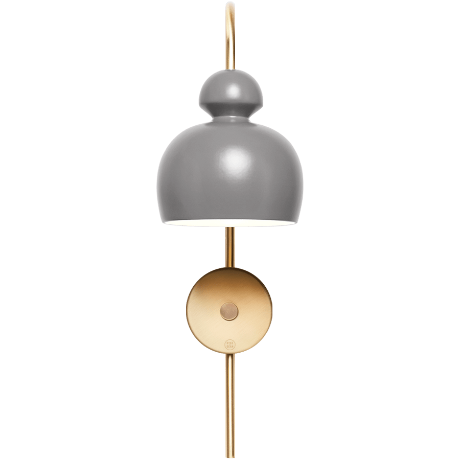 MOBO CERAMIC SWAN WALL LIGHT BRASS - DYKE & DEAN