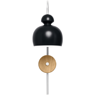 MOBO CERAMIC SWAN WALL LIGHT CHROME OAK - DYKE & DEAN